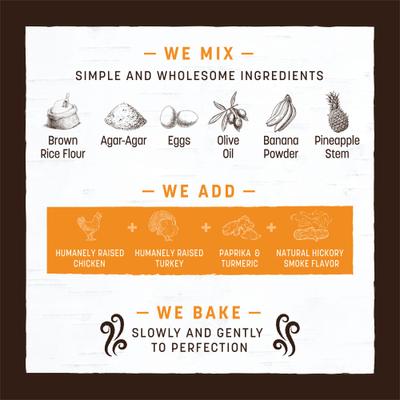 Show full view: Earth Animal No-Hide Small Roll Long Lasting Natural Rawhide Alternative Barbeque Smoked Chicken & Turkey Recipe Dog Chew Treat slide 5 of 10