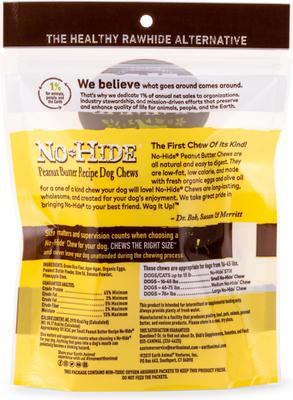 Show full view: Earth Animal No-Hide Small Rolls Long Lasting Natural Rawhide Alternative Chicken Recipe, 2 count + Salmon Recipe, 2 count + Peanut Butter Vegetarian Recipe Chew Dog Treats, 2 count slide 9 of 9
