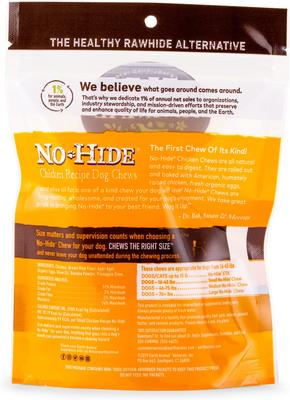 Show full view: Earth Animal No-Hide Small Rolls Long Lasting Natural Rawhide Alternative Chicken Recipe Chew Dog Treats, 2 count slide 3 of 12