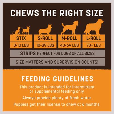 Show full view: Earth Animal No-Hide Small Rolls Long Lasting Natural Rawhide Alternative Chicken Recipe Chew Dog Treats, 2 count slide 6 of 12