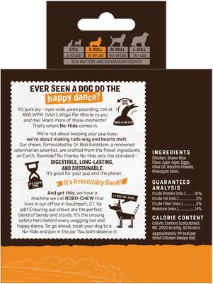 Show full view: Earth Animal No-Hide Small Rolls Long Lasting Natural Rawhide Alternative Chicken Recipe Chew Dog Treats, 6 count slide 3 of 12