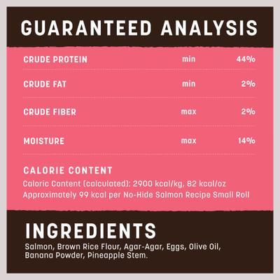 Show full view: Earth Animal No-Hide Small Rolls Long Lasting Natural Rawhide Alternative Salmon Recipe Chew Dog Treats, 2 count slide 8 of 12