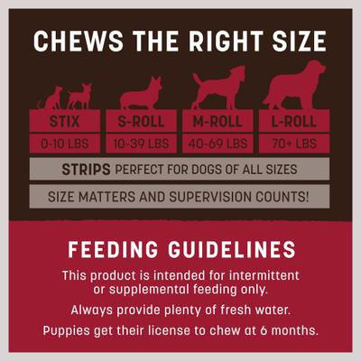Show full view: Earth Animal No-Hide Stix Long Lasting Natural Rawhide Alternative Beef Recipe Chew Dog & Cat Treat Sticks, 10 count slide 6 of 12