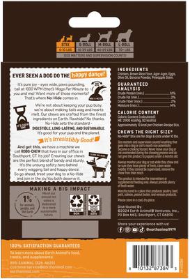 Show full view: Earth Animal No-Hide Stix Long Lasting Natural Rawhide Alternative Chicken Recipe Chew Dog & Cat Treat Sticks, 20 count slide 3 of 12