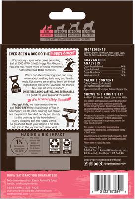 Show full view: Earth Animal No-Hide Stix Long Lasting Natural Rawhide Alternative Salmon Recipe Chew Dog & Cat Treat Sticks, 20 count slide 3 of 12