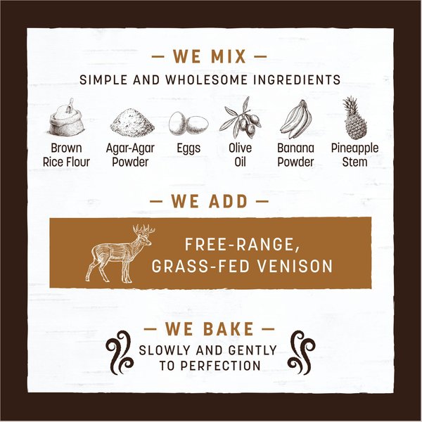 Earth Animal No-Hide Stix Long Lasting Natural Rawhide Alternative Venison Recipe Chew Dog & Cat Treat Sticks