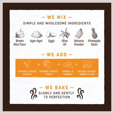 Show full view: Earth Animal No-Hide Strips Natural Rawhide Alternative Barbeque Smoked Chicken & Turkey Recipe Chew Dog Treats, 4 count slide 8 of 10