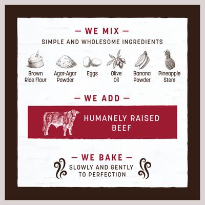 Show full view: Earth Animal No-Hide Strips Thin Natural Rawhide Alternative Beef Recipe Dog Treat, 4 count slide 8 of 13