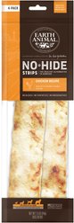 Earth Animal No-Hide Strips Thin Natural Rawhide Alternative Chicken Recipe Dog Treat, 4 count