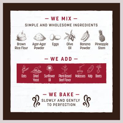 Show full view: Earth Animal No-Hide Strips Thin Natural Rawhide Alternative No Beef Vegetarian Recipe Chew Dog Treat, 1 count slide 8 of 13