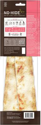 Show full view: Earth Animal No-Hide Strips Thin Natural Rawhide Alternative No Salmon Vegetarian Recipe Chew Dog Treat, 4 count slide 3 of 12