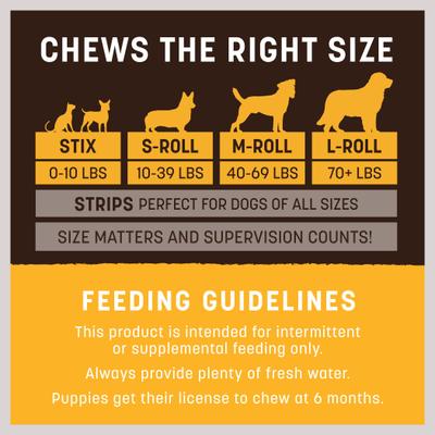 Show full view: Earth Animal No-Hide Strips Thin Natural Rawhide Alternative Peanut Butter Vegetarian Recipe Dog Chew Treat slide 9 of 13