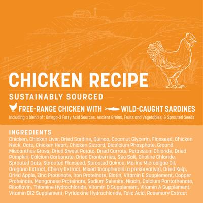 Show full view: Earth Animal Wisdom Air-Dried Chicken Recipe Premium Natural Dog Food, 128-oz bag slide 5 of 11