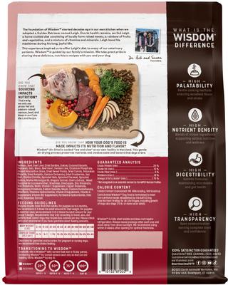 Show full view: Earth Animal Wisdom Air-Dried From the Land Recipe with Venison, Beef, & Bison Premium Natural Dog Food, 32-oz bag slide 3 of 11