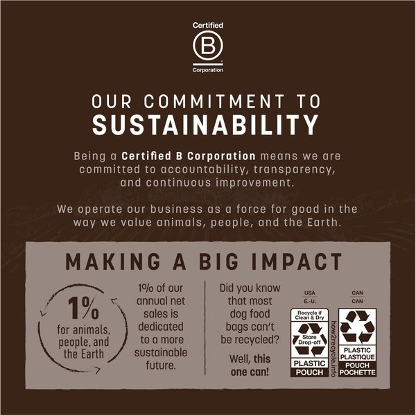 Earth Animal Wisdom Air-Dried From the Land Recipe with Venison, Beef, & Bison Premium Natural Dog Food