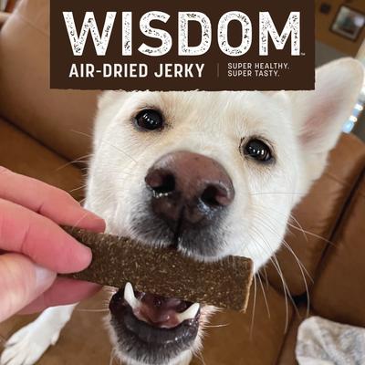 Show full view: Earth Animal Wisdom Air-Dried From the Seed Recipe Premium Natural Plant-Based Jerky Strips Dog Treats, 4-oz bag slide 7 of 10