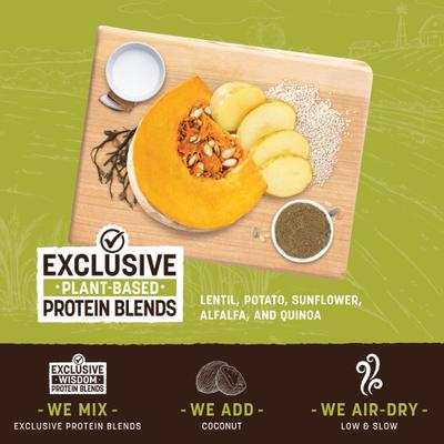 Show full view: Earth Animal Wisdom Air-Dried From the Seed Recipe Premium Natural Plant-Based Jerky Strips Dog Treats, 4-oz bag slide 5 of 10