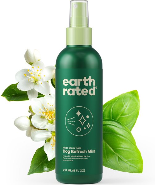 Show full view: Earth Rated Deodorizing & Conditioning Refresh Mist for Dogs, White Tea & Basil Scent, 8-fl oz bottle slide 1 of 9
