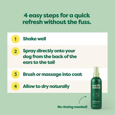 Show full view: Earth Rated Deodorizing & Conditioning Refresh Mist for Dogs, White Tea & Basil Scent, 8-fl oz bottle slide 5 of 9