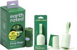 Earth Rated Dog Poop Bag Bundle: Holder & Refill Rolls, Lavender Scented, 120 count