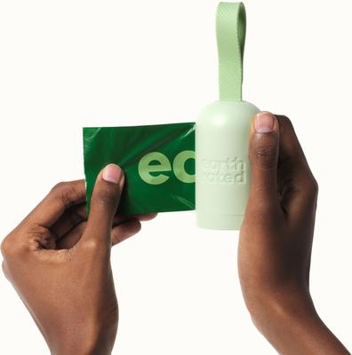 Show full view: Earth Rated Dog Poop Bag Holder with Dog Poop Bags, Unscented, 1 Dispenser & 15 Bags slide 2 of 9