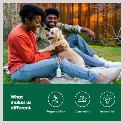 Show full view: Earth Rated Dog Poop Bag Holder with Dog Poop Bags, Unscented, 1 Dispenser & 900 Bags slide 6 of 9