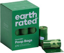 Earth Rated Dog Poop Bags, Refill Rolls, Lavender Scented, 270 count