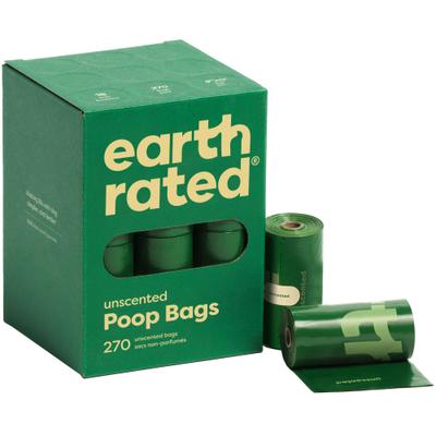 Show full view: Earth Rated Dog Poop Bags, Refill Rolls, Unscented, 270 count slide 1 of 10
