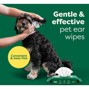 Earth Rated Hypoallergenic Pet Ear Wipes Wild Oat Scent, 70 count