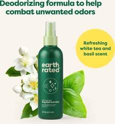 Earth Rated Waterless White Tea & Basil Dog Bath Bundle: Deodorizing Refresh Mist + No-Rinse Foaming Dog Shampoo slide 2 of 9
