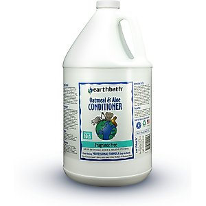 Earthbath Oatmeal & Aloe Dog & Cat Conditioner, Fragrance-Free, 128-fl oz bottle