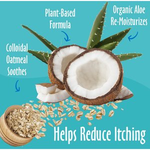 Earthbath Oatmeal & Aloe Itch Relief Dog & Cat Conditioner, Vanilla & Almond, 128-fl oz bottle