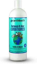 Earthbath Oatmeal & Aloe Dog & Cat Conditioner, Vanilla & Almond, 16-fl oz bottle