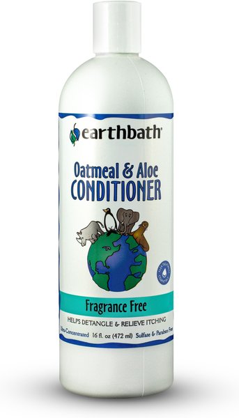 Show full view: Earthbath Oatmeal & Aloe Fragrance Free Dog & Cat Conditioner, 16-fl oz bottle slide 1 of 10