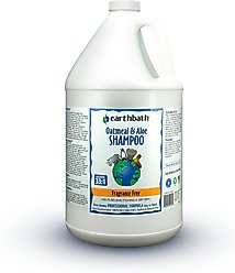 Earthbath Oatmeal & Aloe Fragrance Free Dog & Cat Shampoo, 128-fl oz bottle