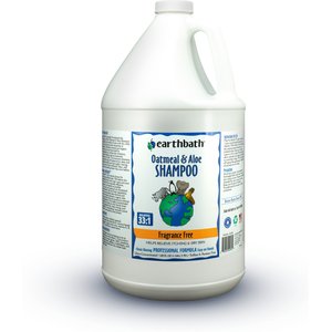 Earthbath Oatmeal & Aloe Fragrance Free Dog & Cat Shampoo, 128-fl oz bottle
