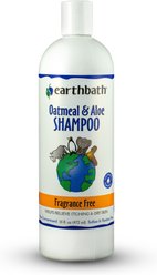 Earthbath Oatmeal & Aloe Fragrance Free Dog & Cat Shampoo, 16-fl oz bottle