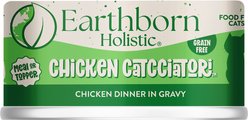 Earthborn Holistic Chicken Catcciatori Grain-Free Natural Adult Canned Cat Food, 3-oz, case of 24