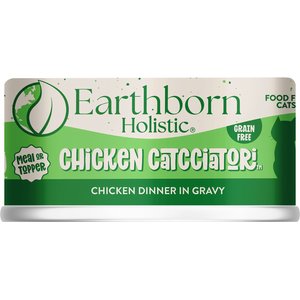 Earthborn Holistic Chicken Catcciatori Grain-Free Natural Adult Canned Cat Food, 3-oz, case of 24