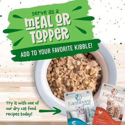 Show full view: Earthborn Holistic Chicken Catcciatori Grain-Free Natural Adult Canned Cat Food, 3-oz can, bundle of 48  slide 6 of 9