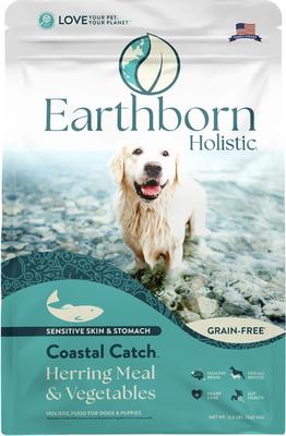 Show full view: Earthborn Holistic Coastal Catch Herring Meal & Vegetables Grain-Free Dry Dog Food, 12.5-lb bag slide 3 of 10
