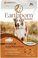 Earthborn Holistic Great Plains Feast Bison Meal & Vegetables Grain-Free Dry Dog Food, 25-lb bag slide 2 of 8