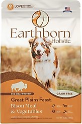 Earthborn Holistic Great Plains Feast Bison Meal & Vegetables Grain-Free Dry Dog Food, 4-lb bag slide 2 of 8