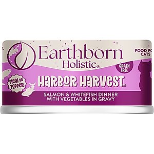 Earthborn Holistic Harbor Harvest Grain-Free Natural Canned Cat & Kitten Food, 5.5-oz, case of 24