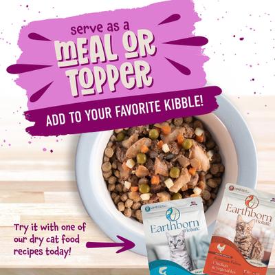 Show full view: Earthborn Holistic Harbor Harvest Grain-Free Natural Canned Cat & Kitten Food, 5.5-oz can, bundle of 48  slide 7 of 9