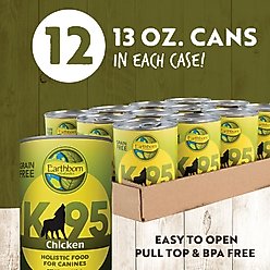 Earthborn Holistic K95 Chicken Recipe Grain-Free Canned Dog Food, 13-oz can, bundle of 24 slide 2 of 7