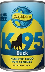 Earthborn Holistic K95 Duck Recipe Grain-Free Canned Dog Food, 13-oz, case of 12 slide 1 of 8