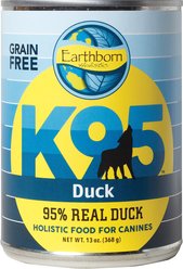 Earthborn Holistic K95 Duck Recipe Grain-Free Canned Dog Food, 13-oz, case of 12 slide 2 of 8