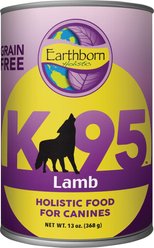 Earthborn Holistic K95 Lamb Recipe Grain-Free Canned Dog Food, 13-oz can, bundle of 24 