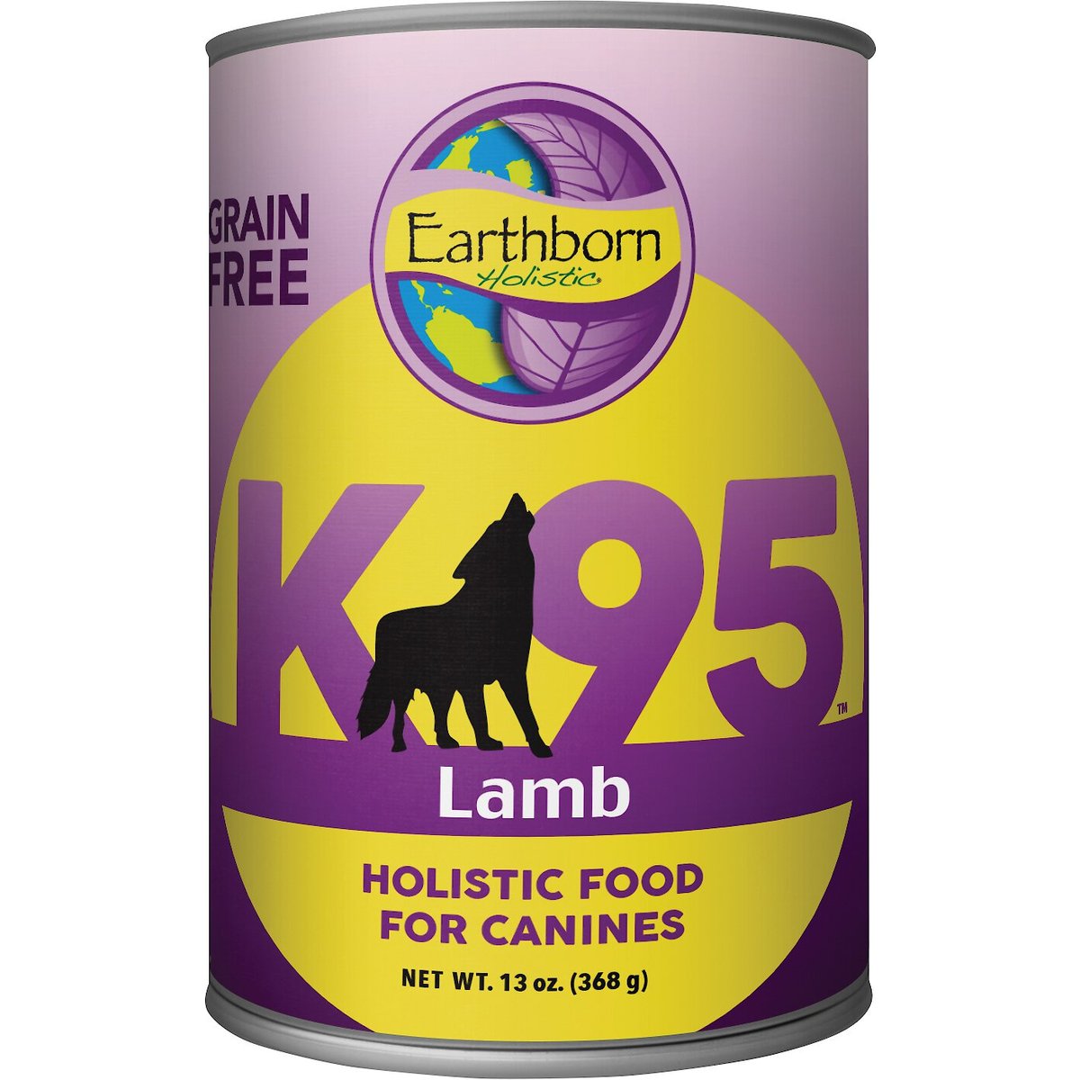 Earthborn Holistic K95 Lamb Recipe Grain-Free Canned Dog Food, 13-oz can, bundle of 24